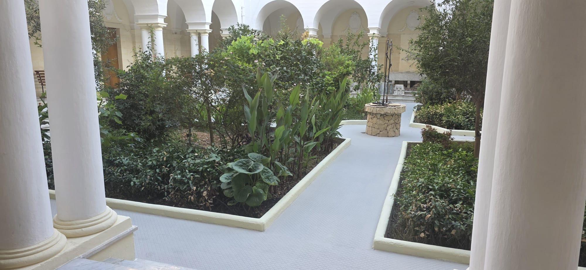 The inner garden of the cloister